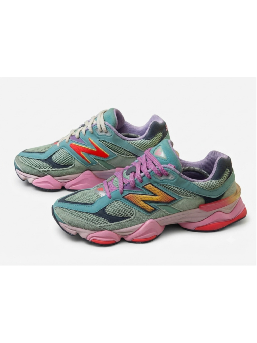 New Balance 9060 Sage Leaf Neo Flame Sneakers Green Men's Size 10